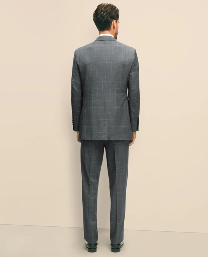 Traditional Fit 1818 Windowpane Suit In Wool, image 6