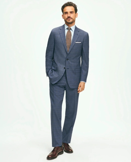 Traditional Fit Wool Checked 1818 Suit, image 2