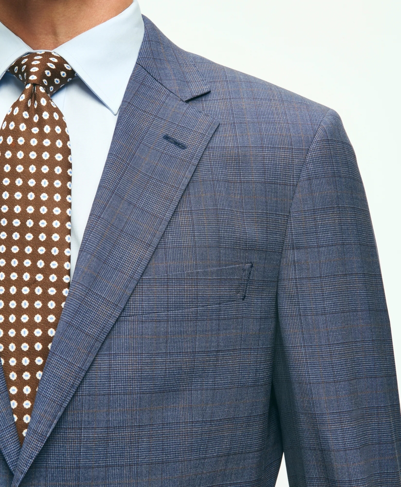 Traditional Fit Wool Checked 1818 Suit, image 3
