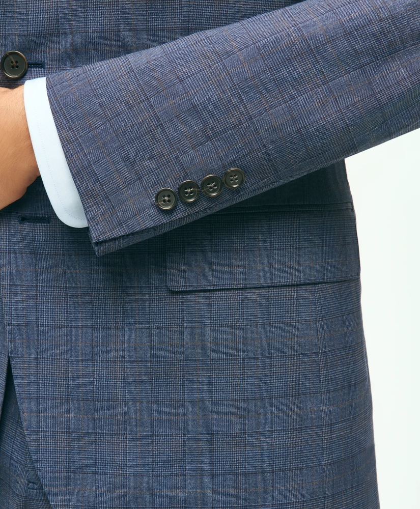 Traditional Fit Wool Checked 1818 Suit, image 5
