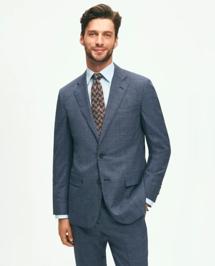 Slim Fit Wool Checked 1818 Suit, image 1