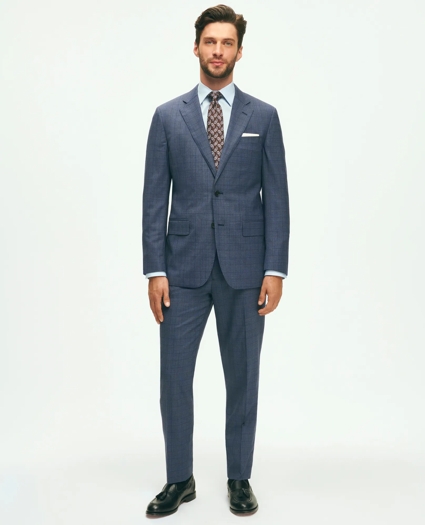 Slim Fit Wool Checked 1818 Suit, image 2