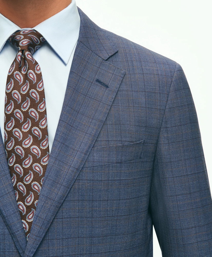 Slim Fit Wool Checked 1818 Suit, image 3