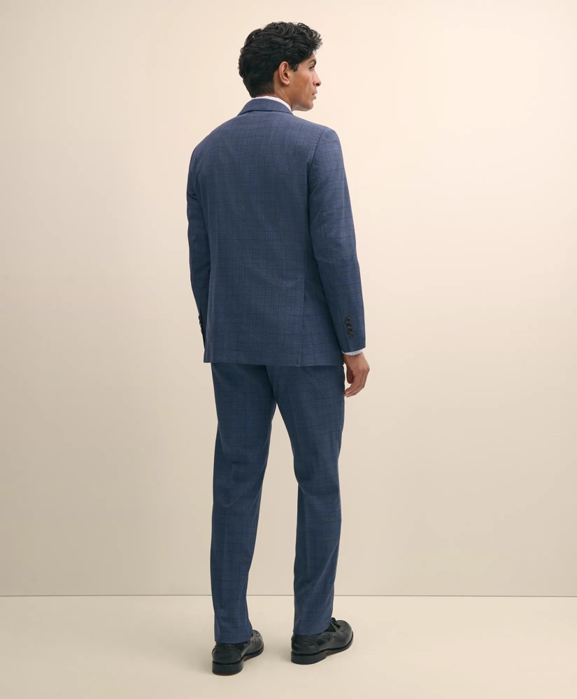 Slim Fit Wool Checked 1818 Suit, image 3