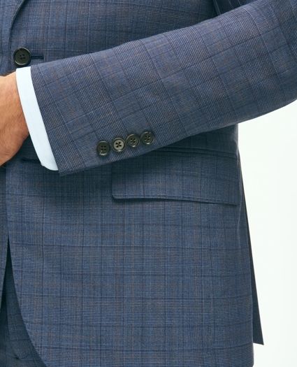Slim Fit Wool Checked 1818 Suit, image 4
