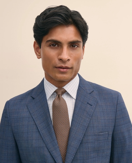 Slim Fit Wool Checked 1818 Suit, image 4