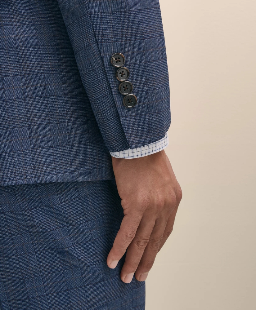 Slim Fit Wool Checked 1818 Suit, image 5