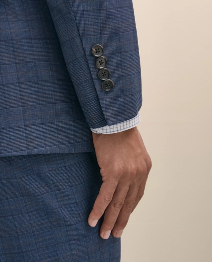 Slim Fit Wool Checked 1818 Suit, image 5