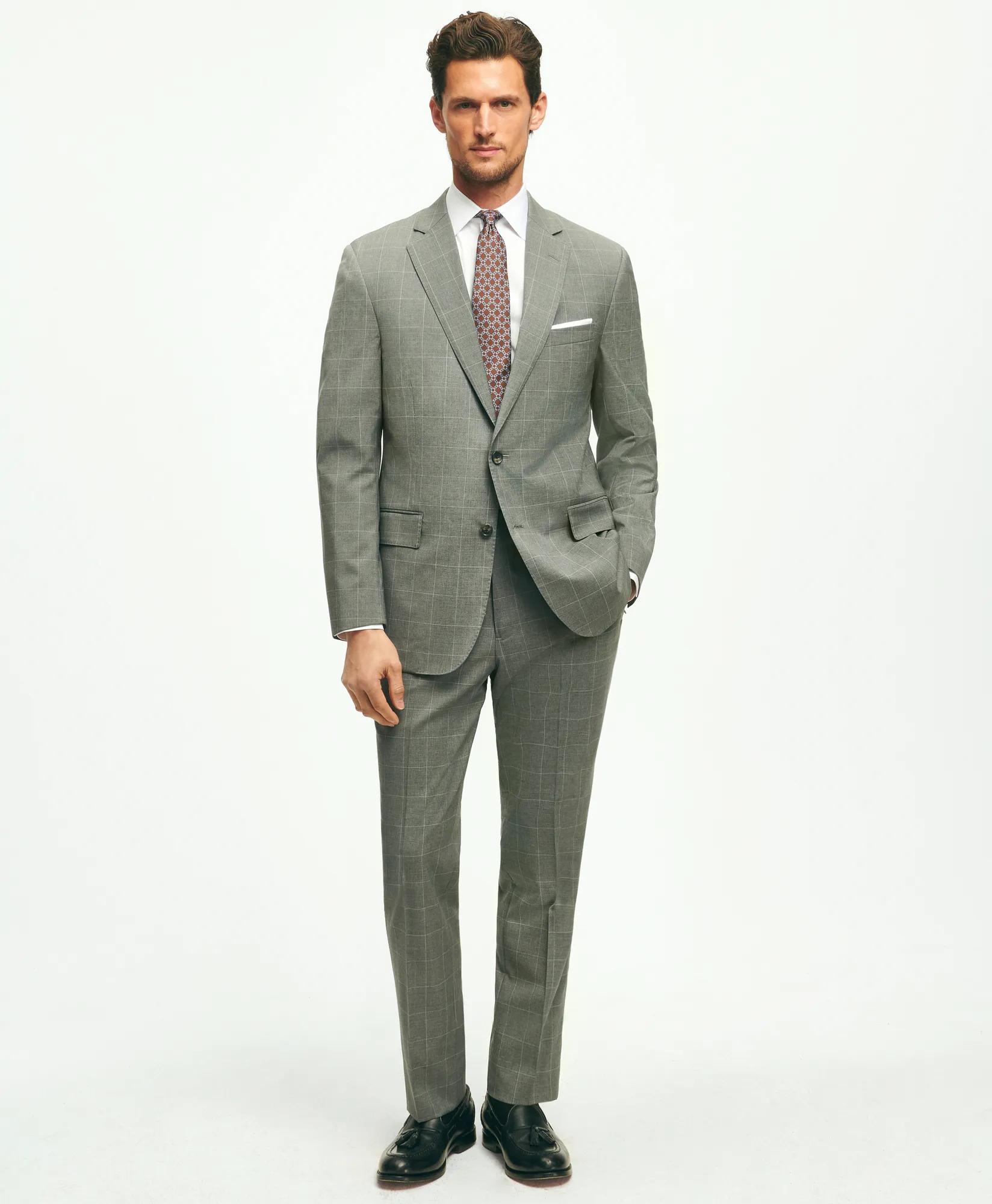 Classic Fit Windowpane 1818 Suit