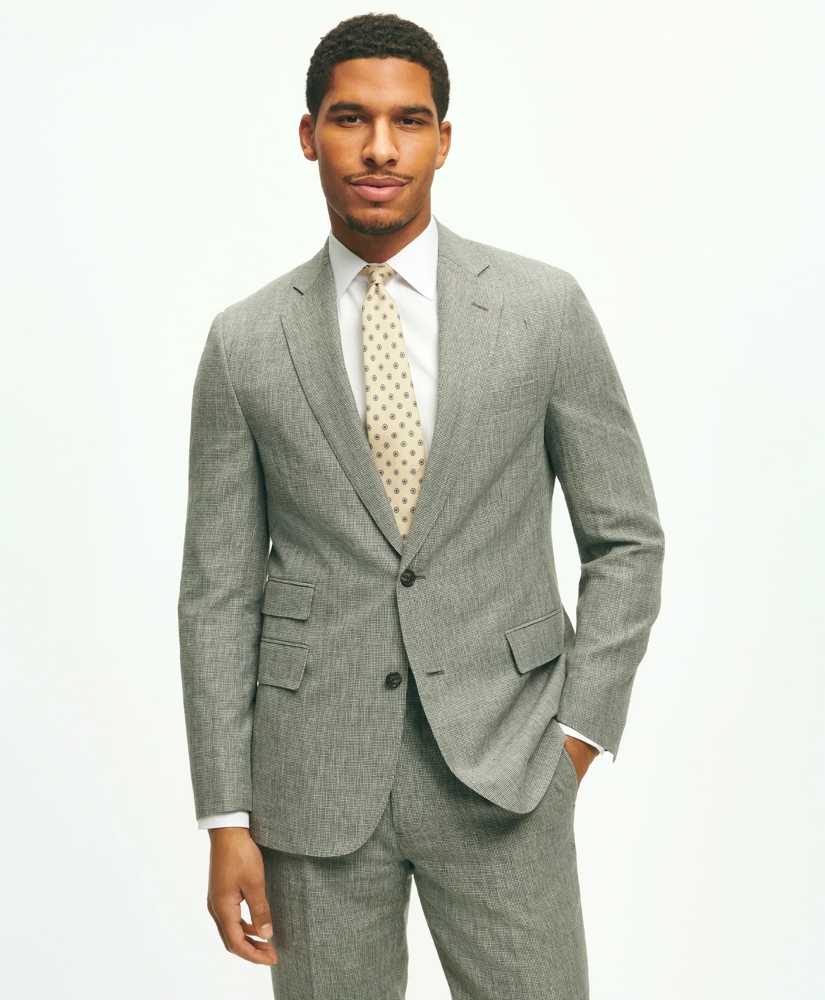 Classic Fit 1818 Houndstooth Suit In Linen-Wool Blend, image 2