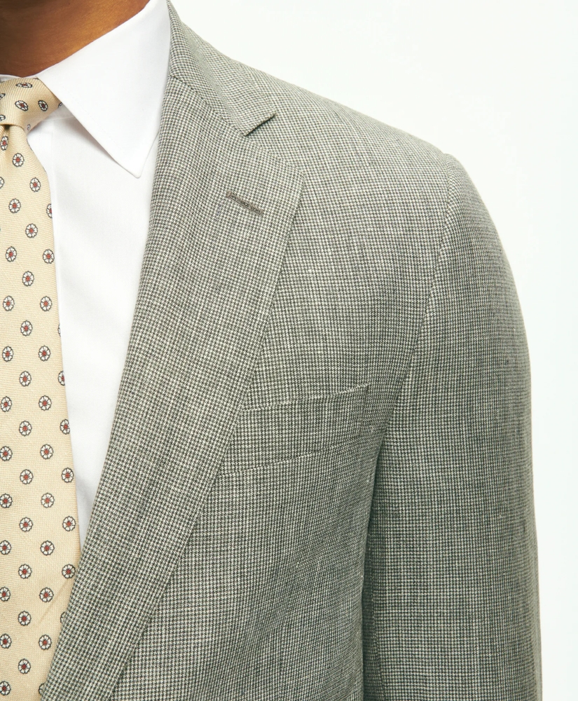 Classic Fit 1818 Houndstooth Suit In Linen-Wool Blend, image 3