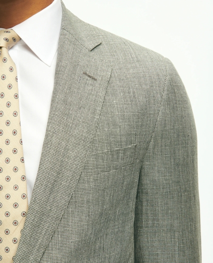 Classic Fit 1818 Houndstooth Suit In Linen-Wool Blend, image 3