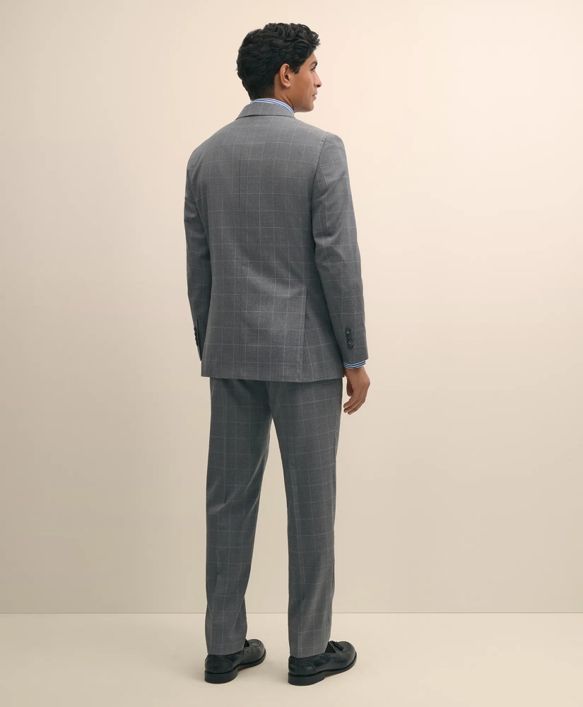 Slim Fit 1818 Windowpane Suit In Wool, image 3