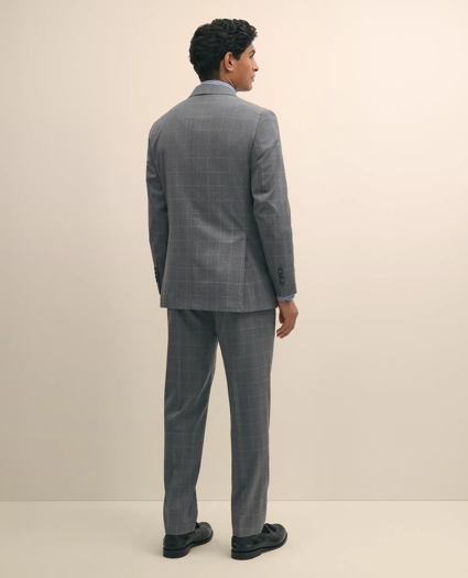 Slim Fit 1818 Windowpane Suit In Wool, image 3