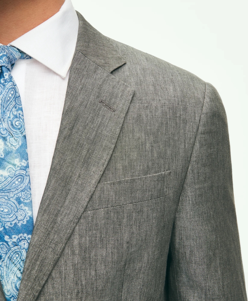 Slim Fit Linen Suit Jacket