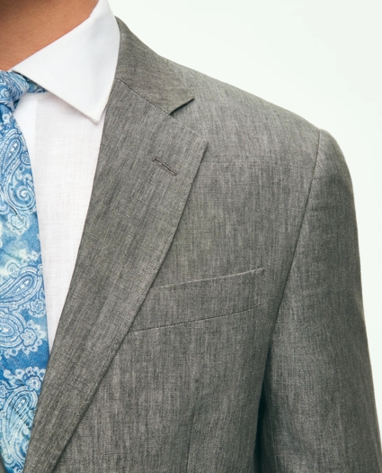 Slim Fit Linen Suit Jacket, image 5