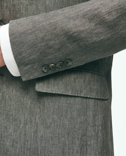 Slim Fit Linen Suit Jacket, image 7