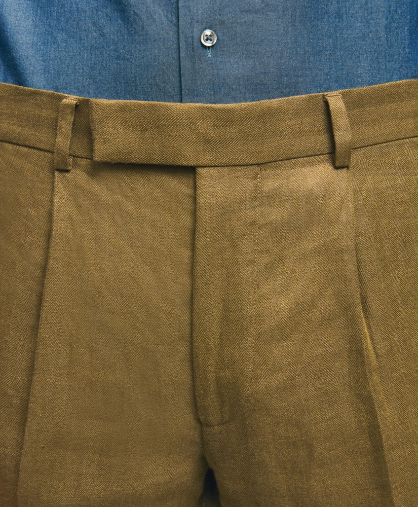 Slim Fit Linen Herringbone Suit Pants Slim Fit Linen Herringbone Suit Pants