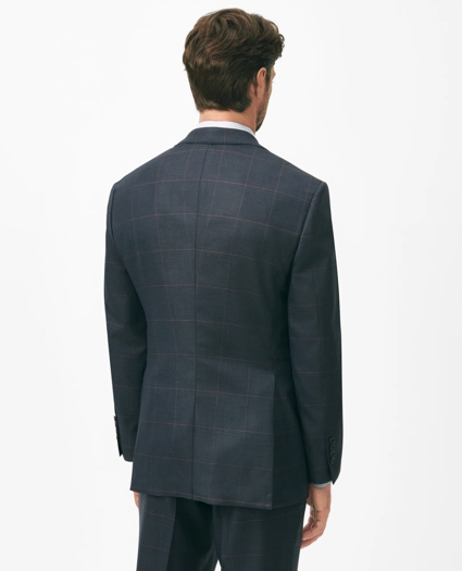 Brooks Brothers Explorer Collection Classic Fit Wool Checked Suit Jacket, image 4