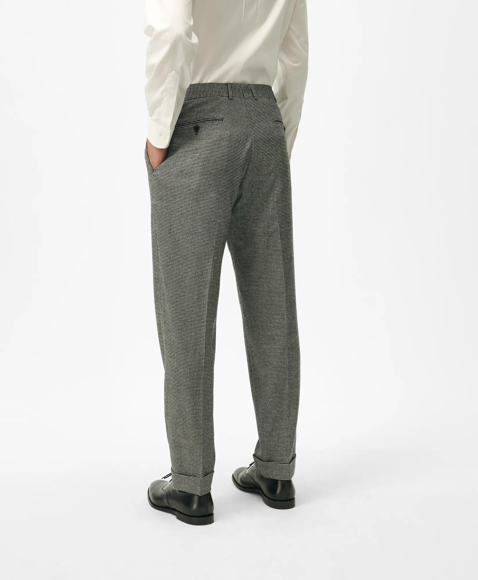 Herringbone Wool Pants | Brooks Brothers