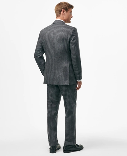 Classic Fit Wool Cashmere Flannel Pinstripe 1818 Suit, image 3