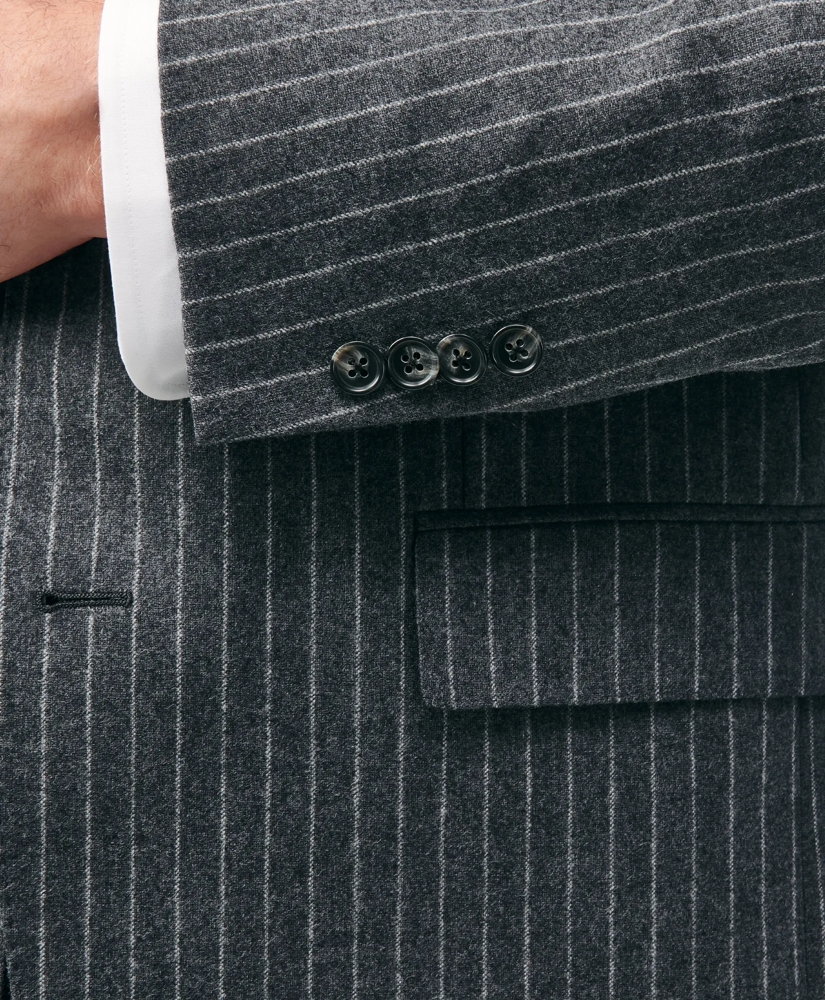 Classic Fit Wool Cashmere Flannel Pinstripe 1818 Suit, image 5