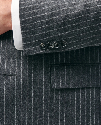 Classic Fit Wool Cashmere Flannel Pinstripe 1818 Suit, image 5