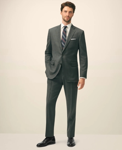Classic Fit Wool Windowpane 1818 Suit, image 2