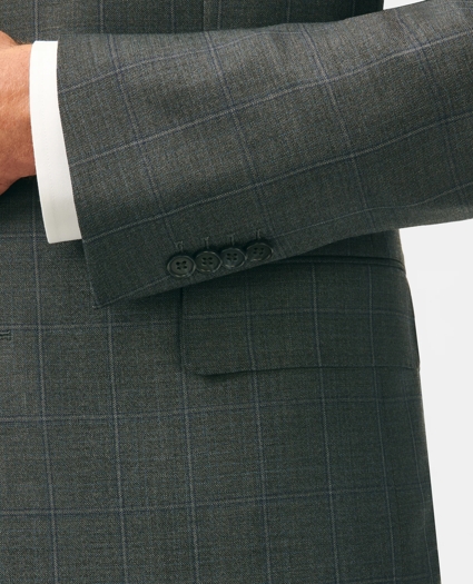 Classic Fit Wool Windowpane 1818 Suit
