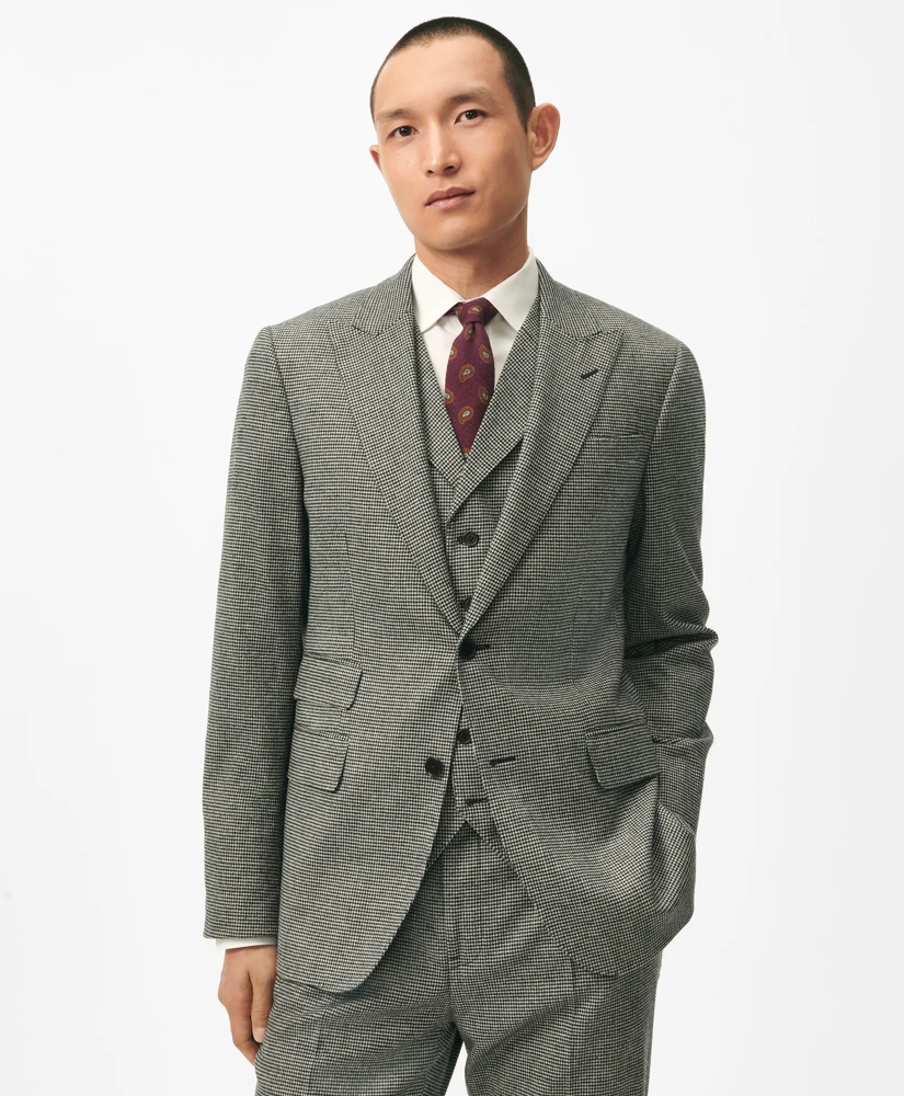 Slim Fit Houndstooth Wool-Cashmere Suit Jacket, image 1