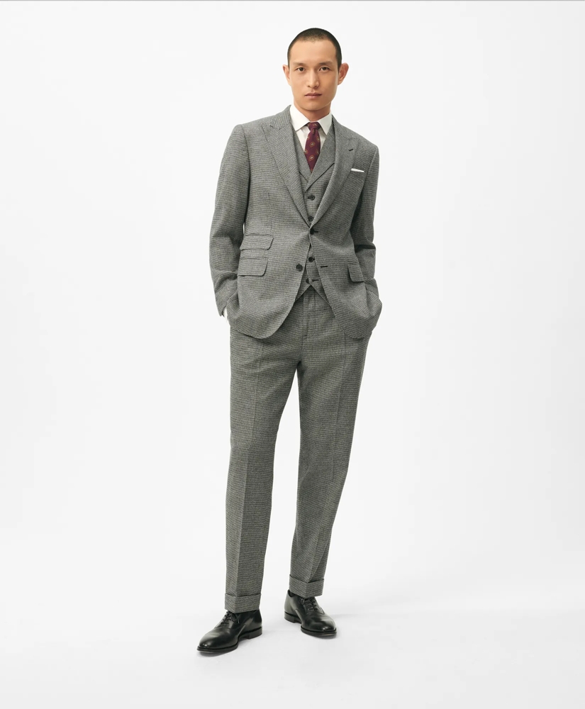 Slim Fit Houndstooth Wool-Cashmere Suit Jacket, image 2