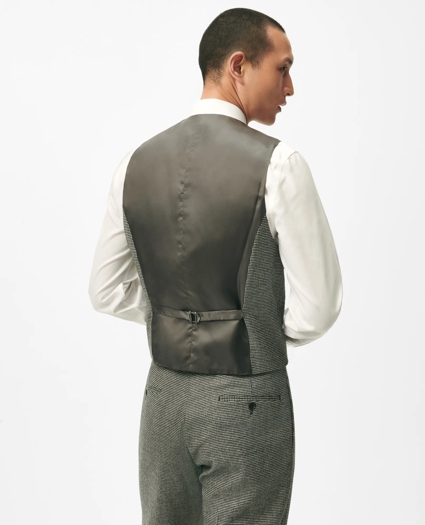 Slim Fit Houndstooth Wool-Cashmere Vest, image 2