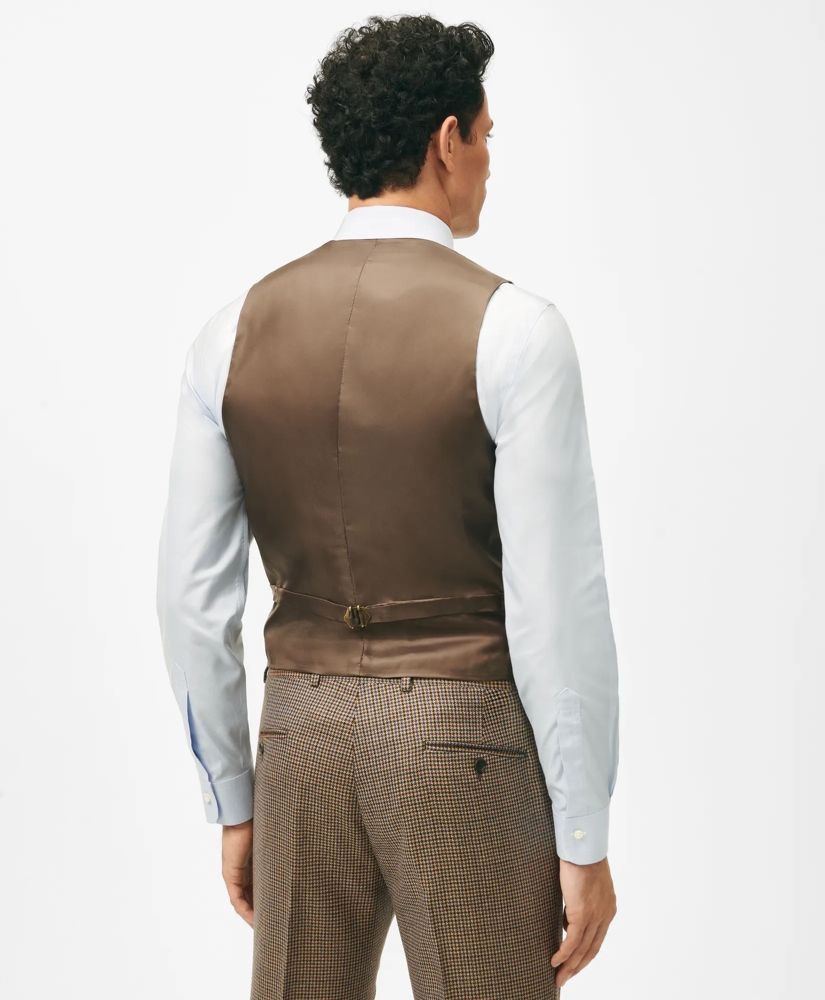 Slim Fit Guncheck Wool Suit Vest, image 3