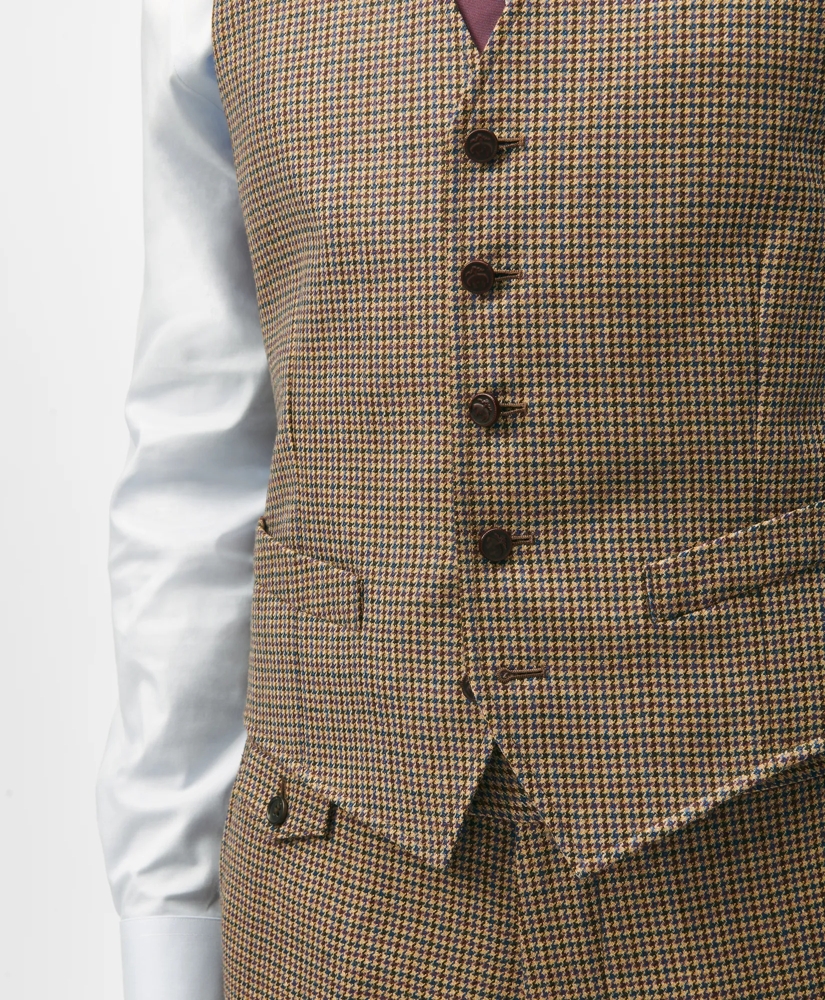Slim Fit Guncheck Wool Suit Vest, image 4