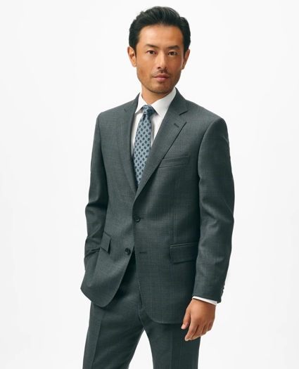 Slim Fit Wool Windowpane 1818 Suit, image 1