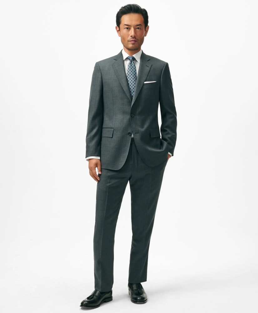Slim Fit Wool Windowpane 1818 Suit, image 3