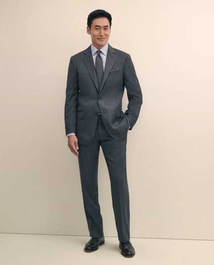 Traditional Fit Wool Windowpane 1818 Suit, image 1