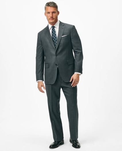 Traditional Fit Wool Windowpane 1818 Suit, image 2