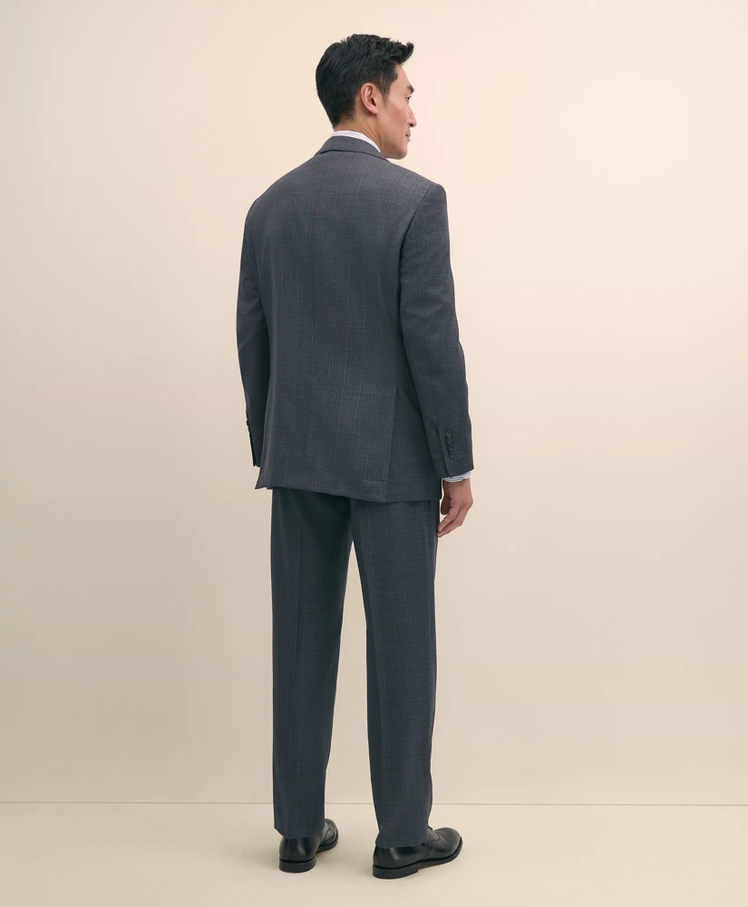 Traditional Fit Wool Windowpane 1818 Suit, image 3