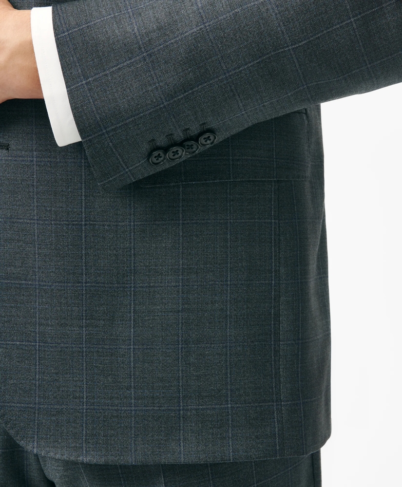 Traditional Fit Wool Windowpane 1818 Suit, image 5