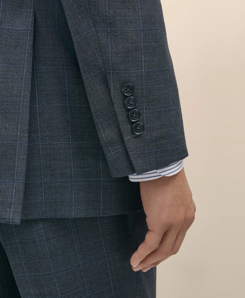 Traditional Fit Wool Windowpane 1818 Suit, image 5