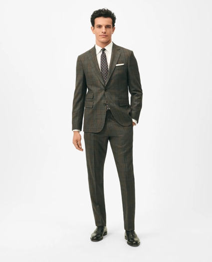 Slim Fit Wool Cashmere Checked 1818 Suit, image 1