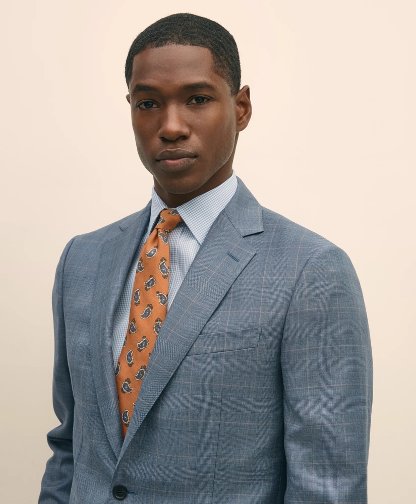 Classic Fit Wool Overcheck 1818 Suit, image 2