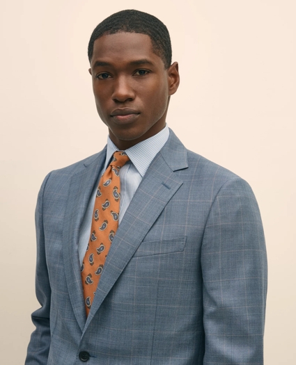 Classic Fit Wool Overcheck 1818 Suit, image 2