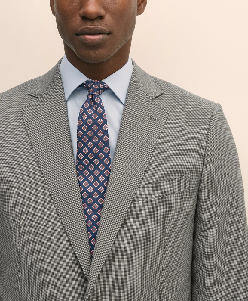 Classic Fit Wool Mini Houndstooth 1818 Suit, image 3