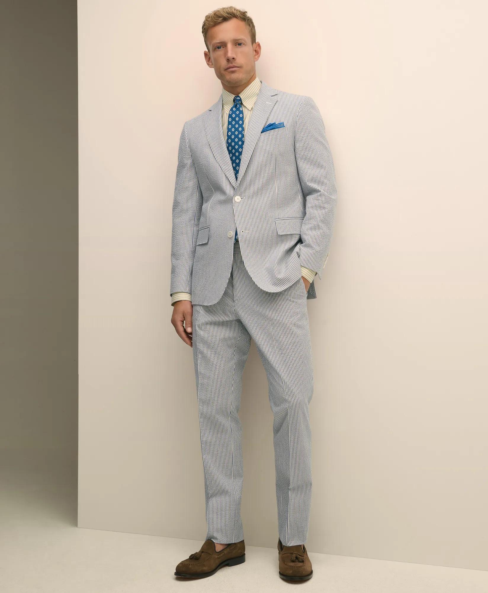 Classic Fit Cotton Seersucker 1818 Suit