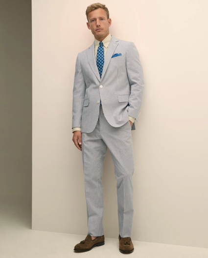 Classic Fit Cotton Seersucker 1818 Suit, image 2