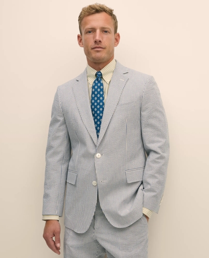 Classic Fit Cotton Seersucker 1818 Suit, image 3