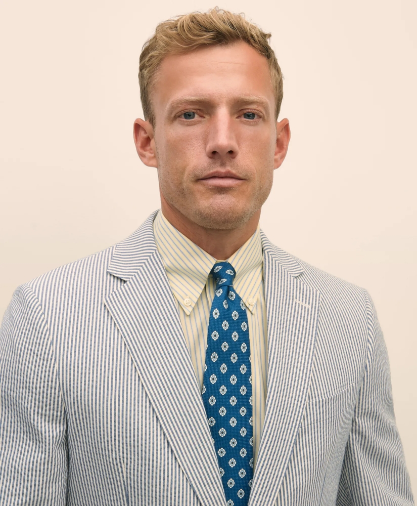 Classic Fit Cotton Seersucker 1818 Suit, image 4