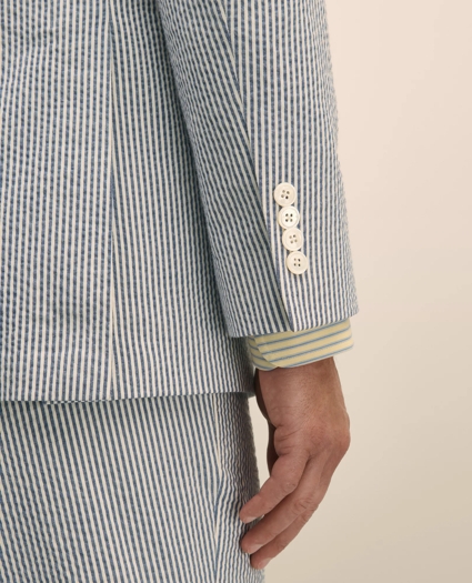 Classic Fit Cotton Seersucker 1818 Suit, image 5